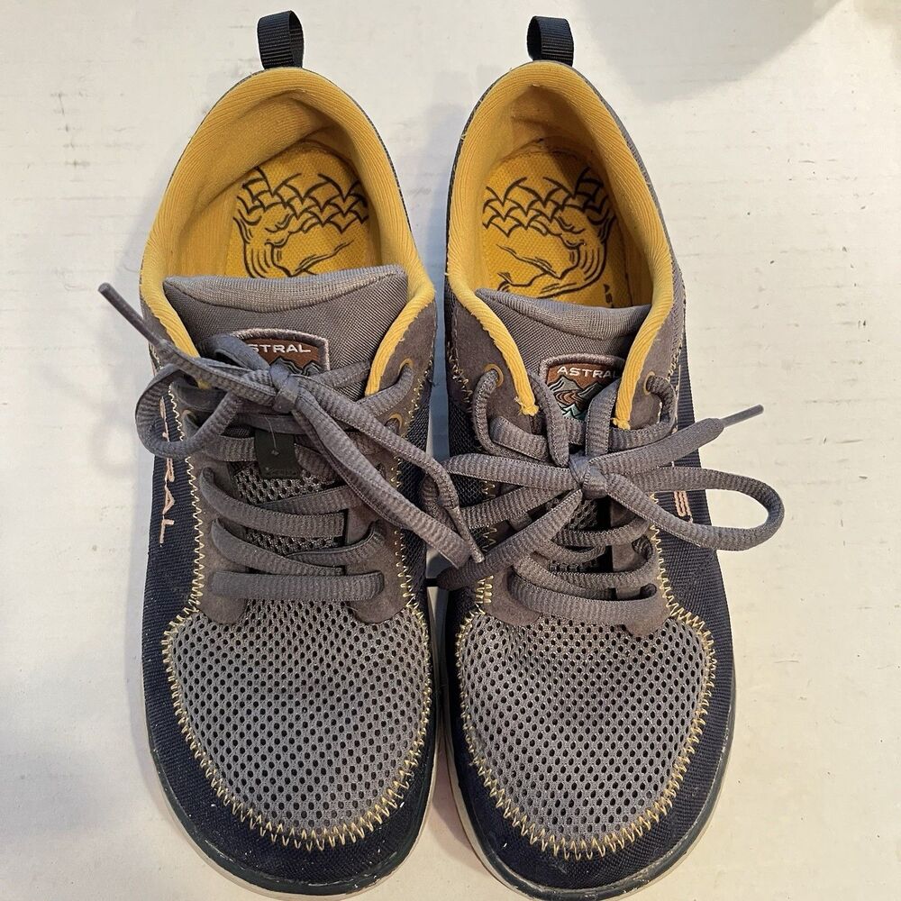 Astral Brewer 2.0 men size 8 navy blue mesh breathable hiking shoes